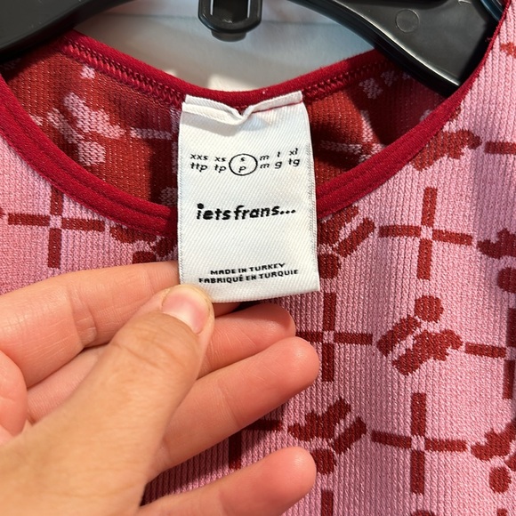 Urban outfitters pink stretchy crop top size S - Picture 2 of 4